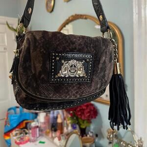 Vintage Juicy Couture Leopard Velour Crossbody